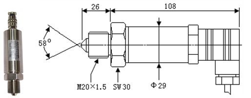 transducteur de pression 10VDC 1500MPa atmosphérique ultra à haute pression 1